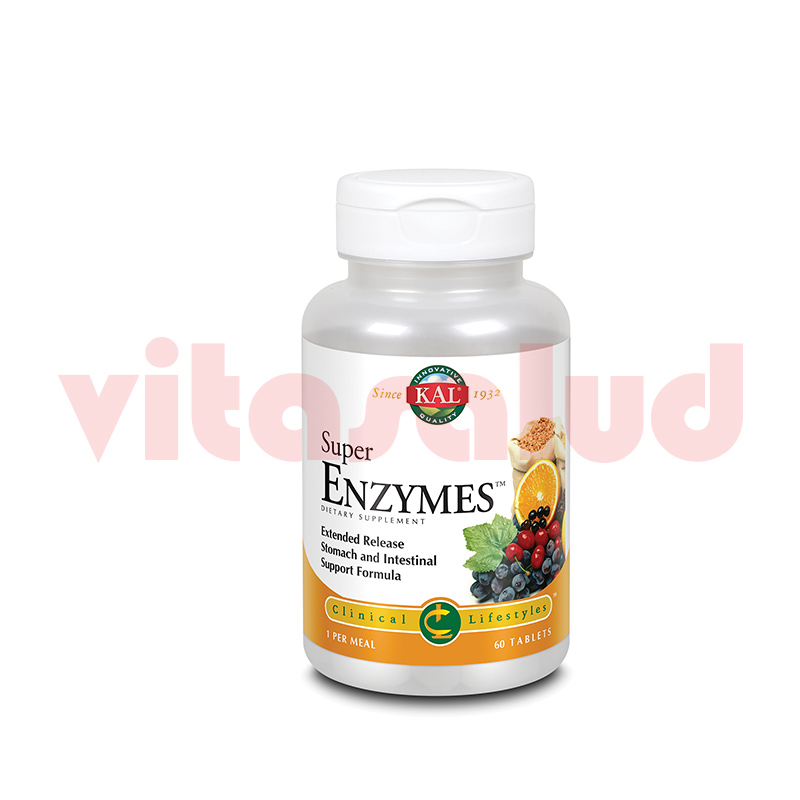 KAL SUPER ENZYMES 60 TABLETAS Vitasalud