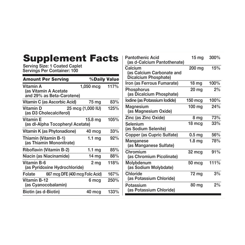 NT11121 NATURES TRUTH VITAMINAS & MINERALES ABC WOMENS 100C ETIQ