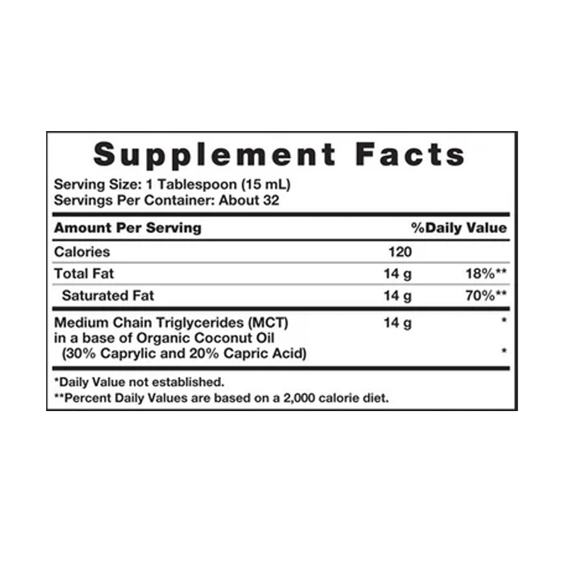NT6231 NATURES TRUTH MCT OIL 16OZ ETIQ