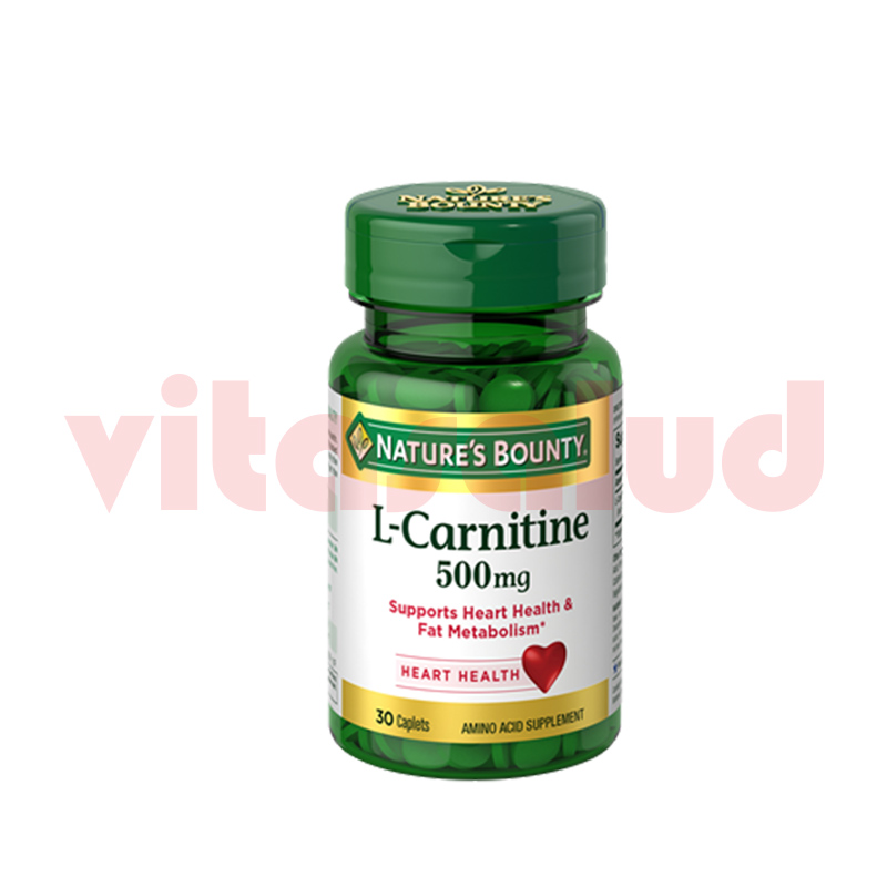 LCARNITINE 500MG NATURE´S BOUNTY 30 TABLETAS Vitasalud