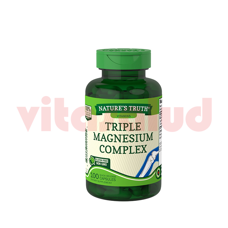 NATURE’S TRUTH MAGNESIO TRIPLE COMPLEX 100 CAPS Vitasalud