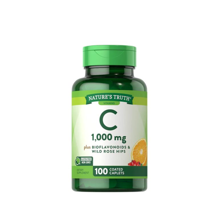NATURE’S TRUTH VITAMINA C 1000MG CON BIOFLAVONOIDES 100 CAPLETAS