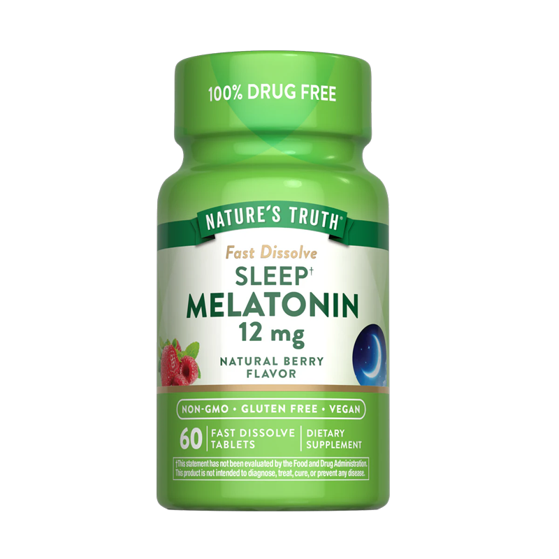 NT7390 NATURES TRUTH MELATONINA 12MG 60T