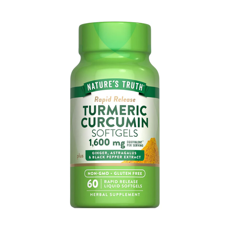 NT1407 NATURES TRUTH TURMERIC O CURCUMA 1600MG 60 CAPS