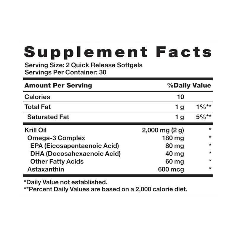 NT980 NATURES TRUTH OMEGA KRILL 2000MG 60C ETIQ