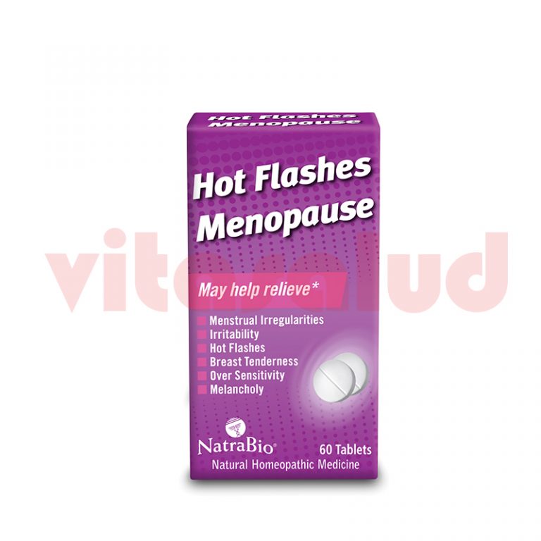NATRABIO HOT FLASHES MENOPAUSE 60 TABLETAS Vitasalud