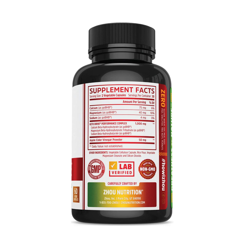 ZH38591 ZHOU KETO DRIVE 60 VEG CAPS ETIQ