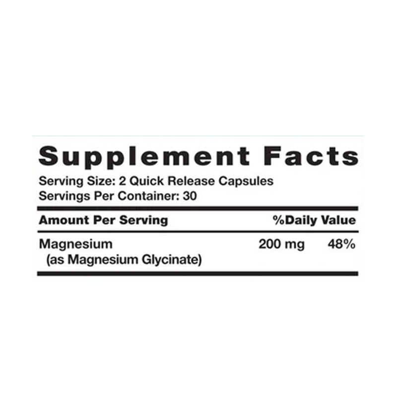 NT40185 NATURES TRUTH MAGNESIUM GLYCINATO 665MG 60C ETIQ