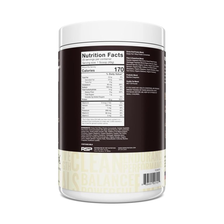 RSP TRUEFIT PROTEIN POWDER CHOCOLATE 2LBS Vitasalud