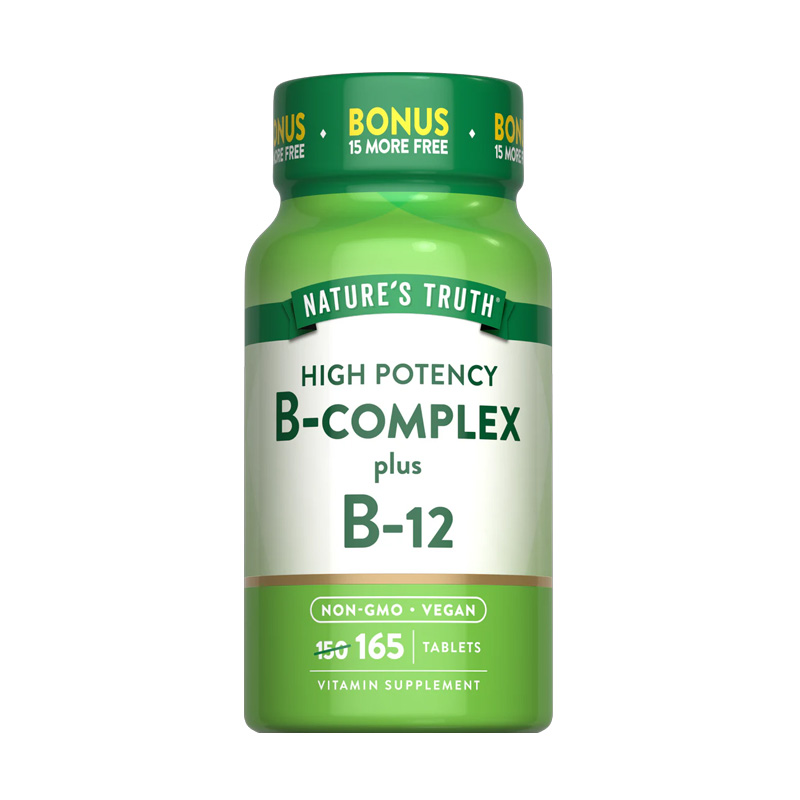 NT1300 NATURES TRUTH B COMPLEX PLUS B-12 90T