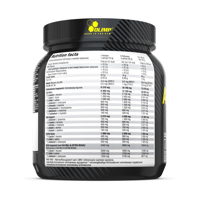 OL6287 OLIMP AMINO EAA XPLODE ORANGE 1.1 LB ETIQ