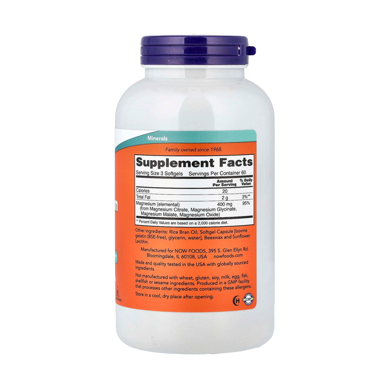 NW1298 NOW MAGNESIUM CITRATE 134MG 180C ETIQ