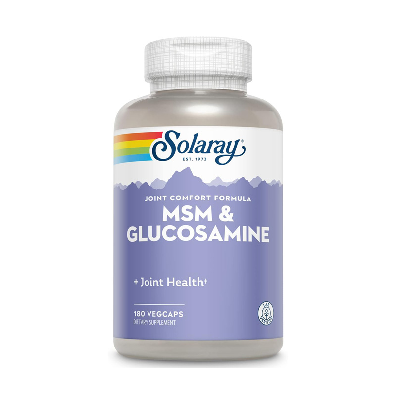 SOLARAY MSM & GLUCOSAMINE 180 CAPS