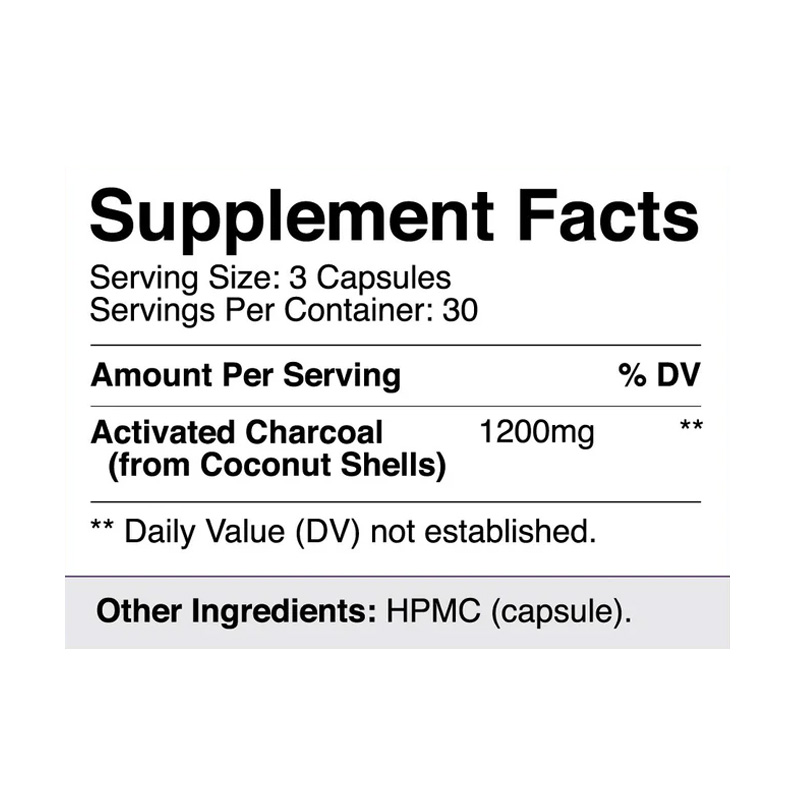 CR2078 NATURES CRAFT ACTIVATED CHARCOAL 180C ETIQ