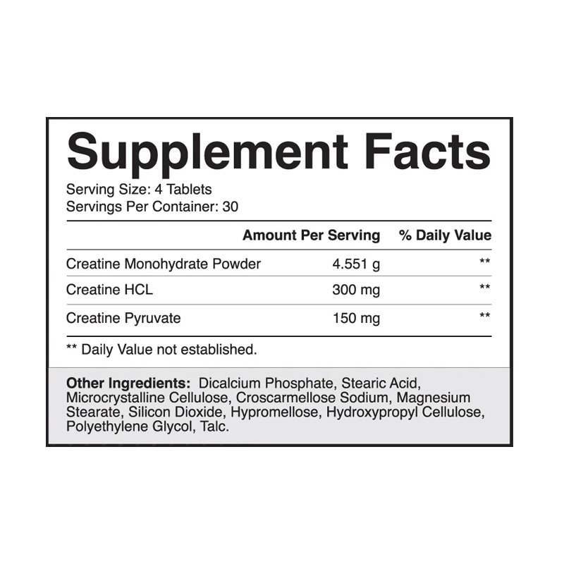 CR7002 NATURES CRAFT CREATINE TRI-PHASE 120T ETIQ