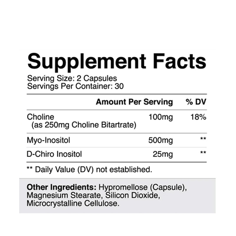 CR9963 NATURES CRAFT MYO&DCHIRO INOSITOL 60C ETIQ