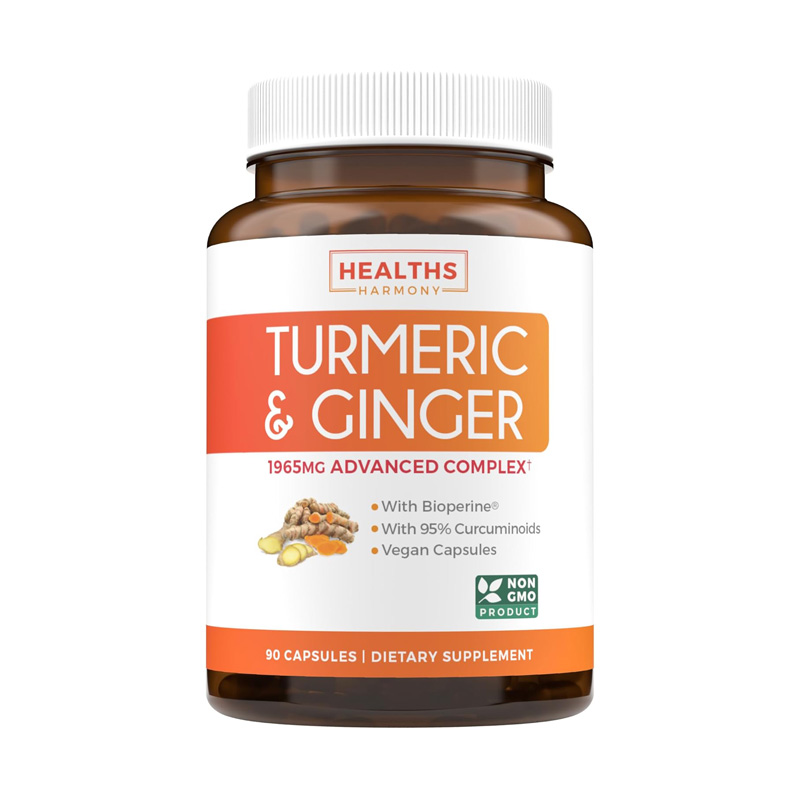 HM1036 HEALTHS HARMONY TURMERIC CURCUMIN&GINGER 90C