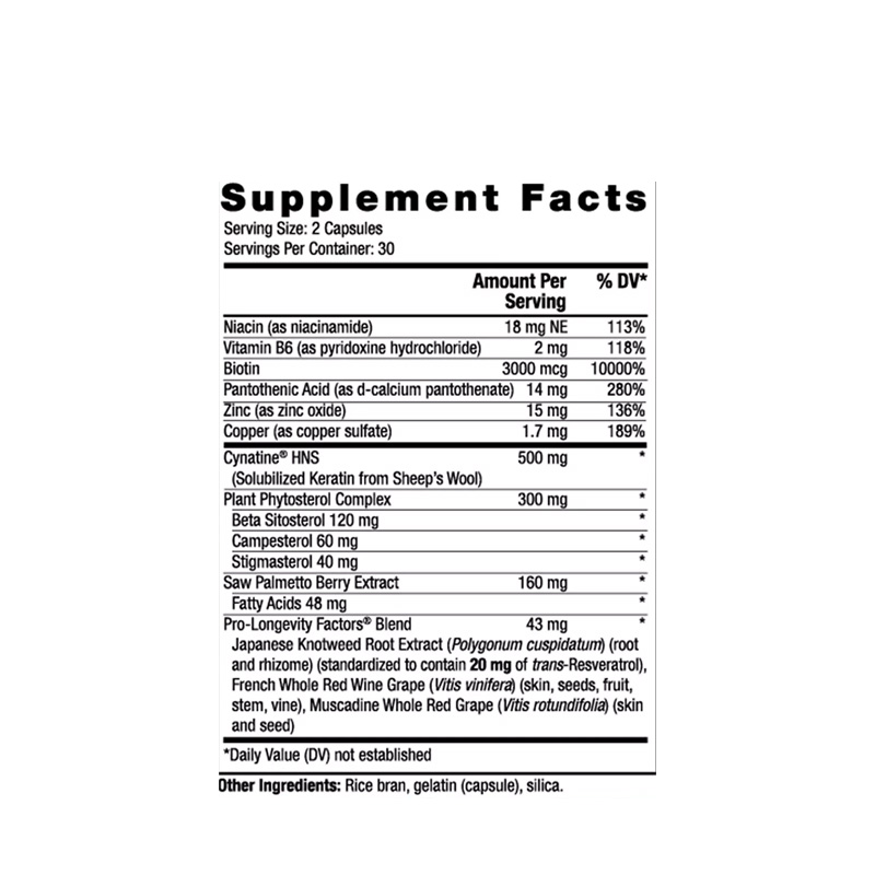 AA5383 RESERVEAGE KERATIN BOOSTER MEN 60C ETIQ