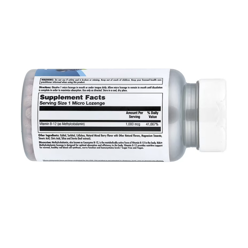 K53575 KAL B12 METIL COBALAMIN 1000MCG 60T ETIQ