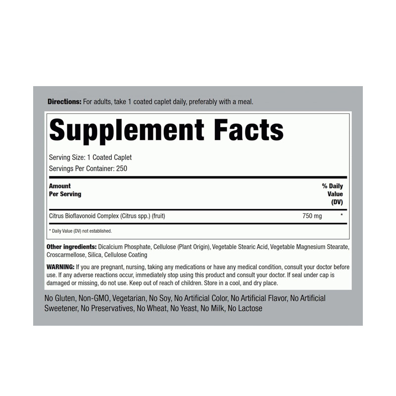 PR3984 BIOFLAVONOIDES CITRUS COMPLEX 750MG 250C ETIQ