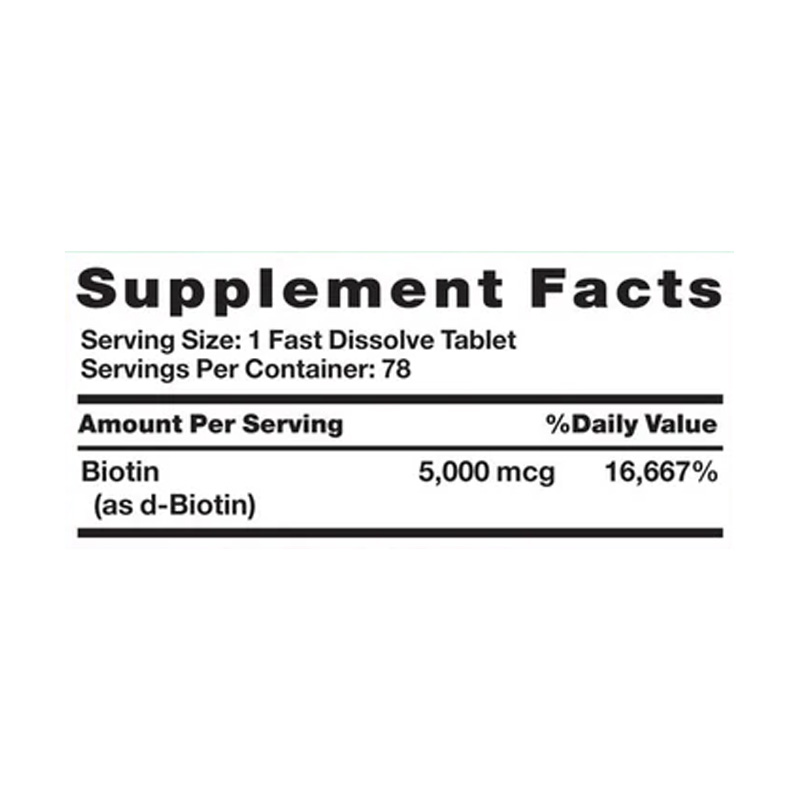 NT1271 NATURES TRUTH BIOTIN 5000MCG BERRY 78T ETIQ