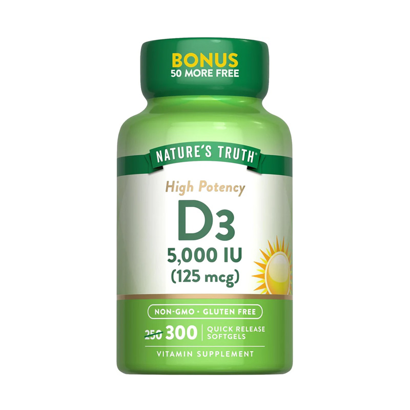 NT1617 NATURES TRUTH D 5000 UI 250+50 CAPSULAS