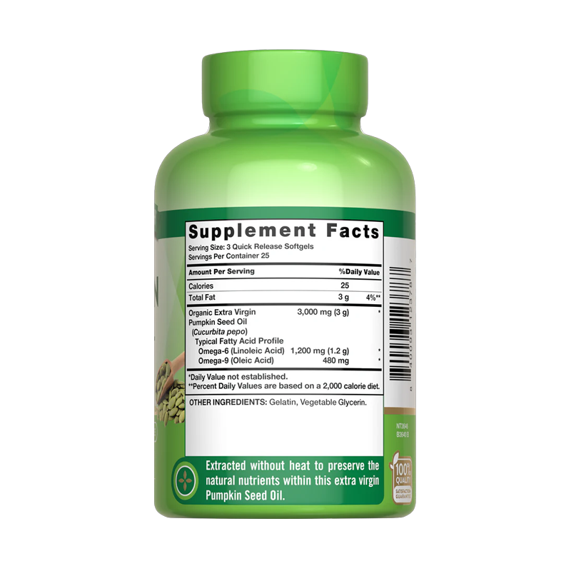 NT3646 NATURES TRUTH PUMPKIN SEED OIL 3000MG 75C ETIQ