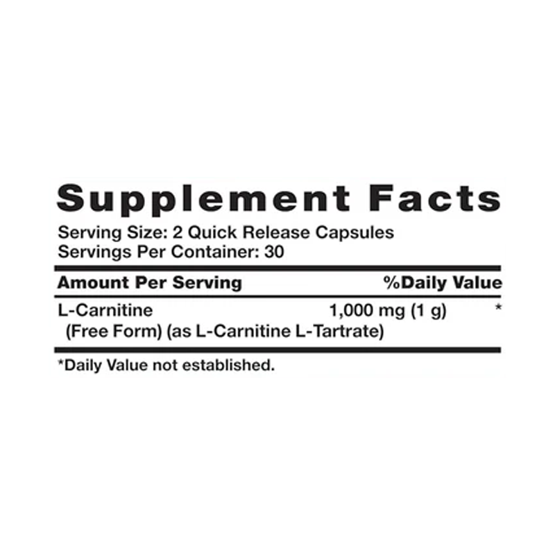 NT3765 NATURES TRUTH L-CARNITINA 1000MG 60C ETIQ