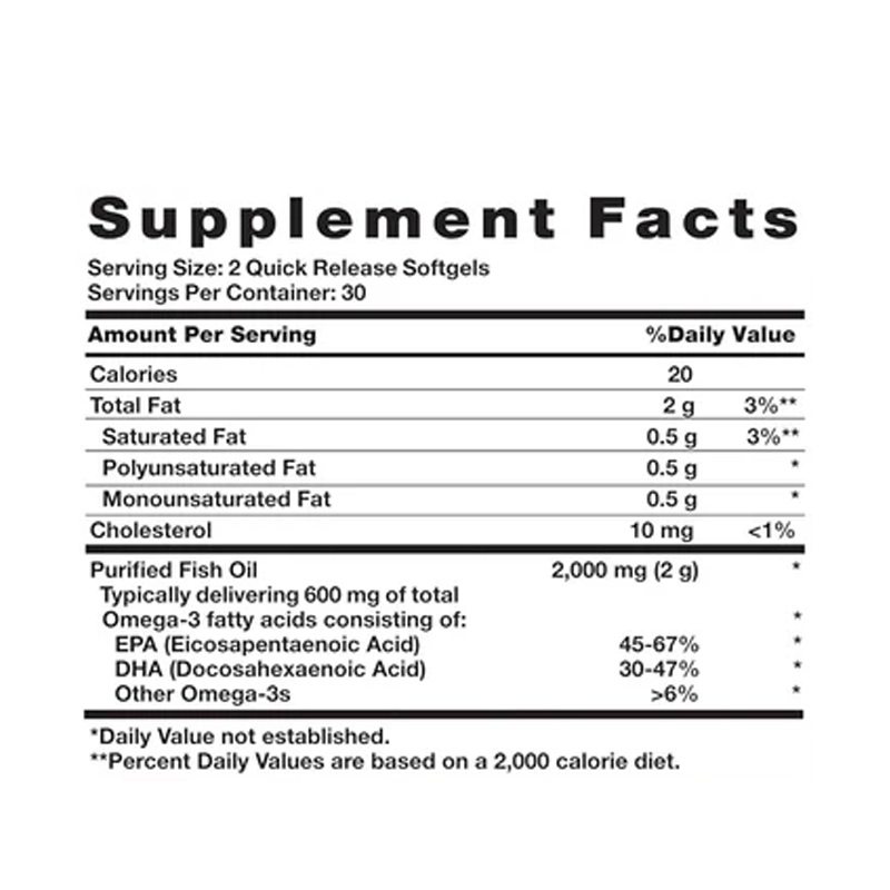 NT900 NATURES TRUTH OMEGA 3 2000 LEMON TR 60C ETIQ