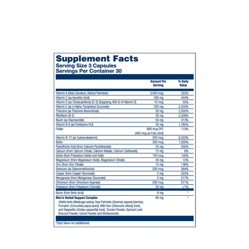 SOL4794 SOLARAY MEN'S GOLDEN MULTIVITAMIN 90C ETIQ