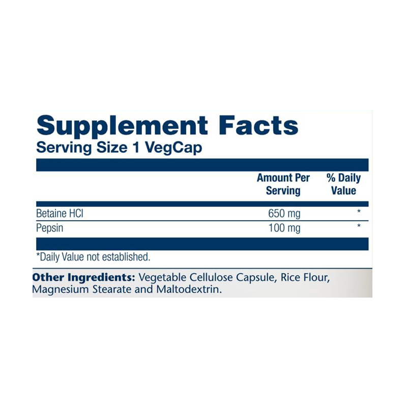 SOL4815 SOLARAY BETAINA HCL 650MG 250T ETIQ