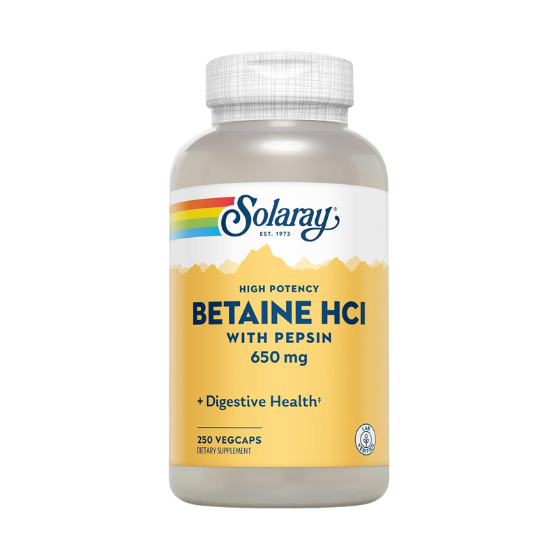 SOL4815 SOLARAY BETAINA HCL 650MG 250T