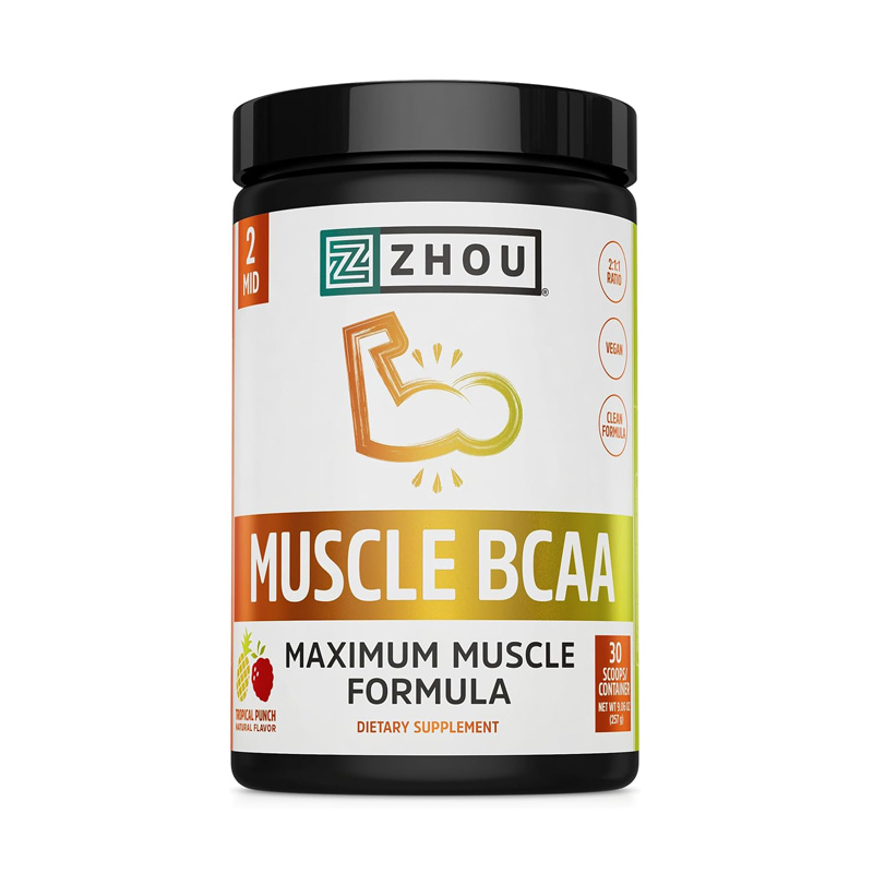 ZH46268 ZHOU BCAA MUSCLE SABOR TROPICAL PUNCH 9.6 OZ