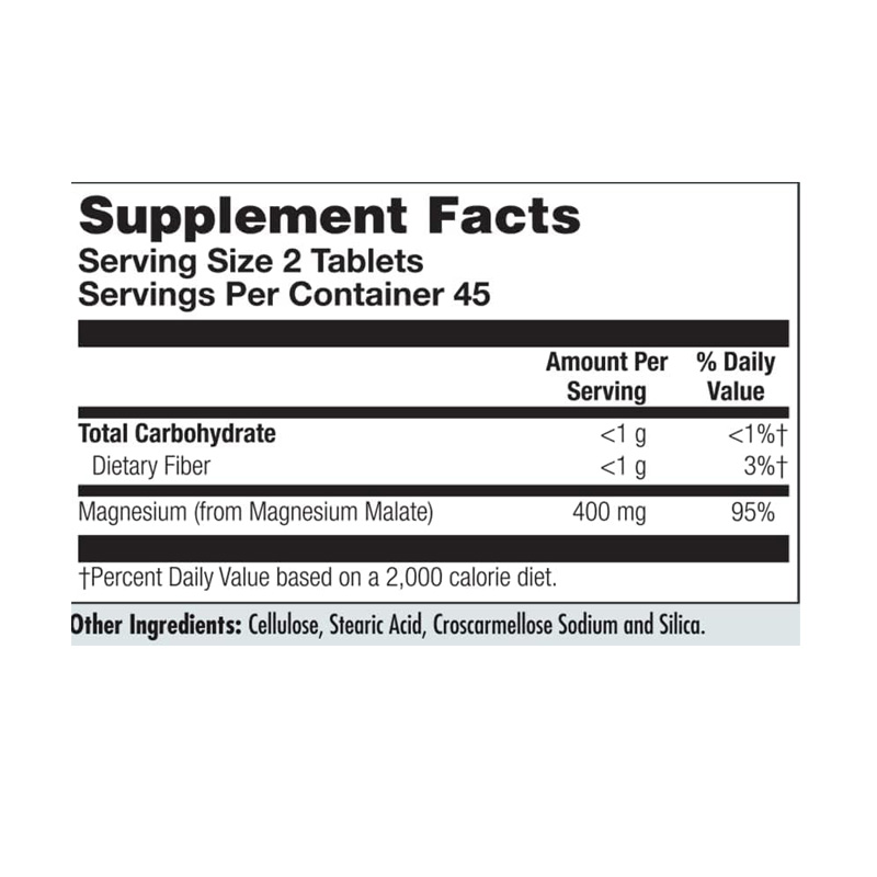 K81309 KAL MAGNESIO MALATO 400MG 90C ETIQ