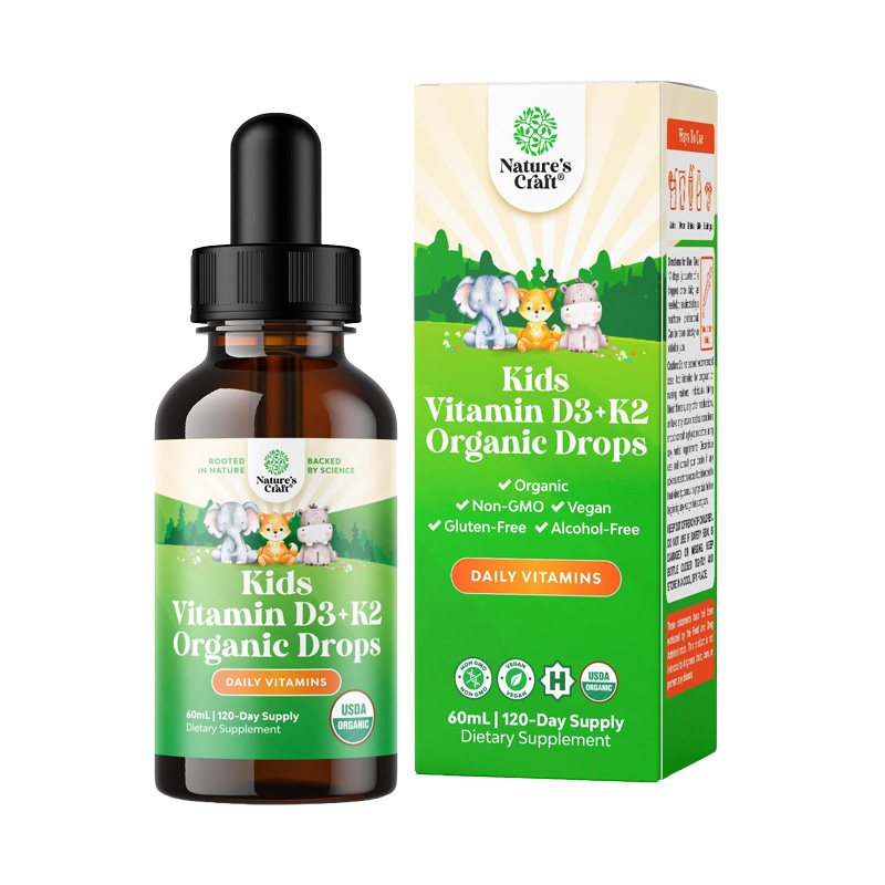 CR3928 NATURES CRAFT D3 + K2 KIDS ORGANIC DROPS 2oz
