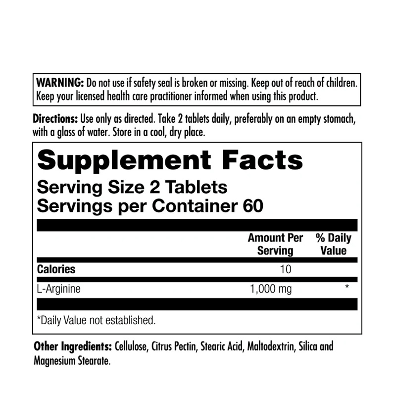 K27867 KAL L-ARGININE 1000mg 120C ETIQ