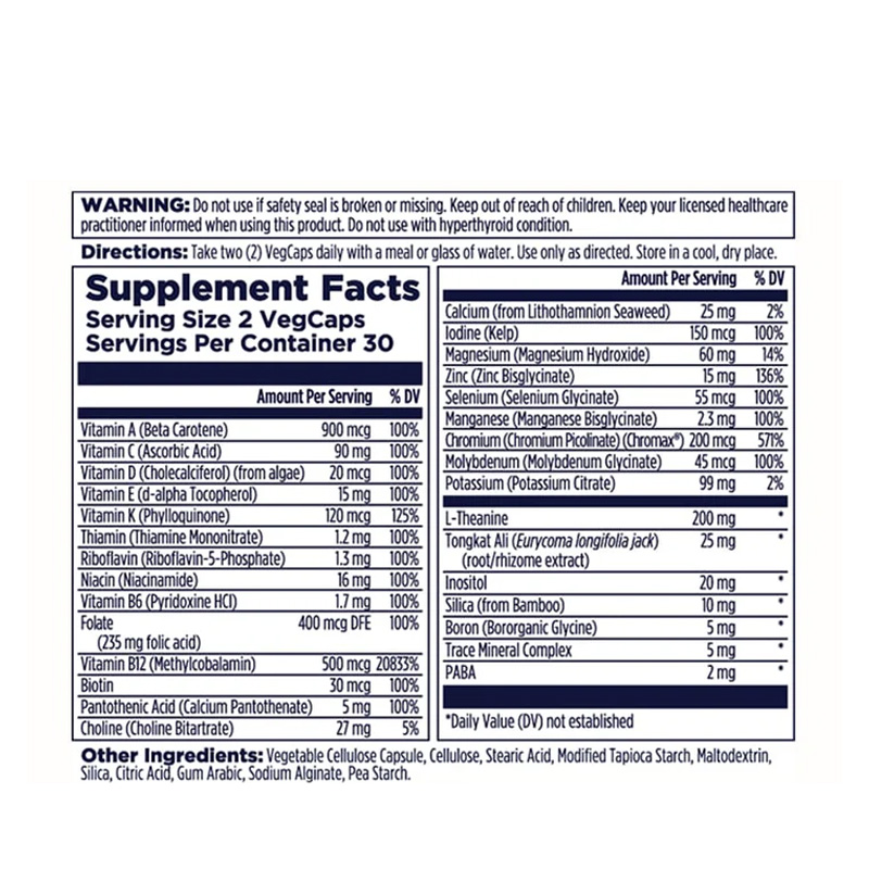 K28893 KAL MENS 18+ MULTIVITAMIN 60C ETIQ
