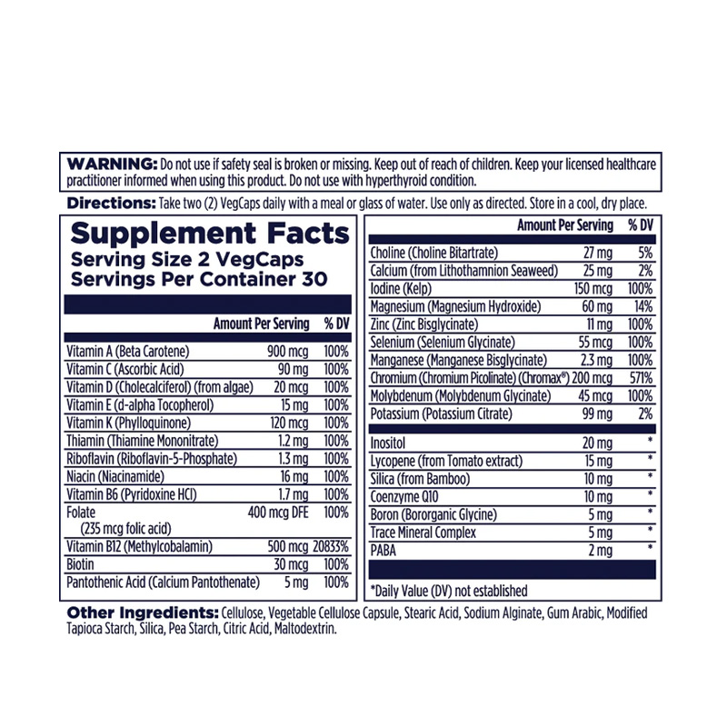 K98648 KAL MENS 50+ MULTIVITAMIN 60C ETIQ