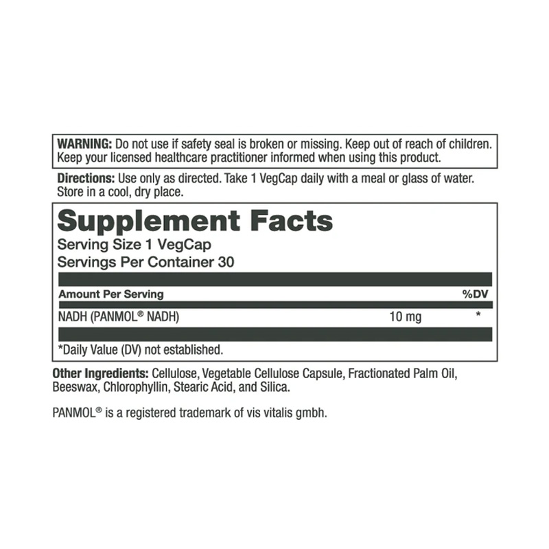 SOL59549 SOLARAY NADH 10MG 30C ETIQ