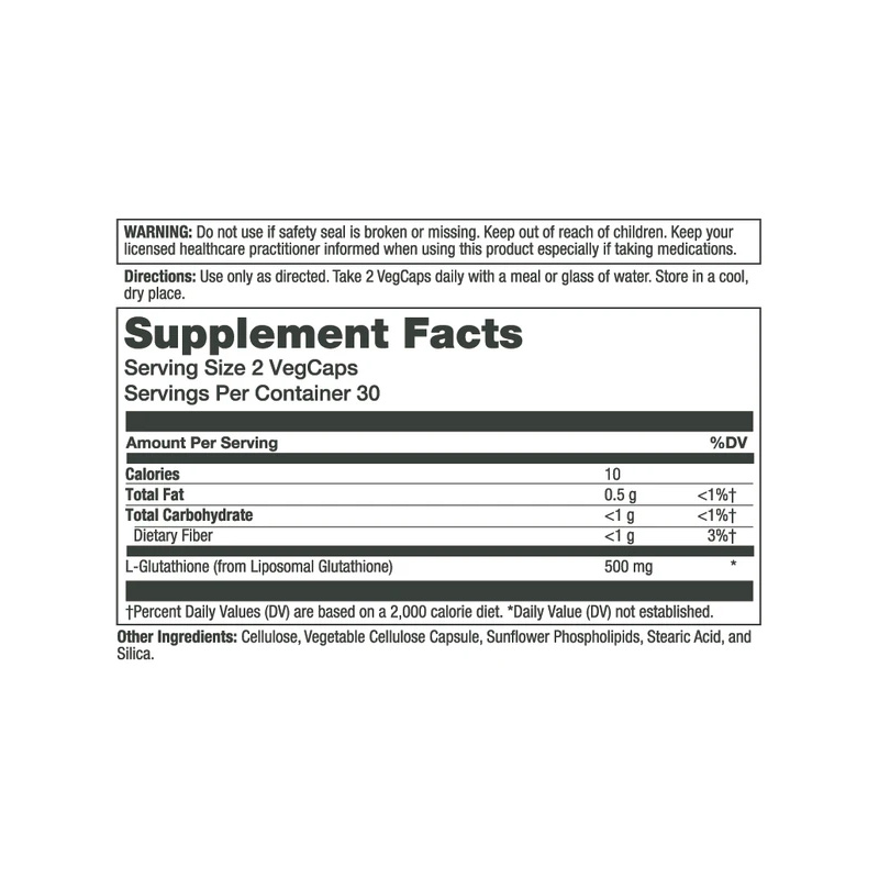 SOL72850 SOLARAY GLUTATHIONE 500MG 60C ETIQ