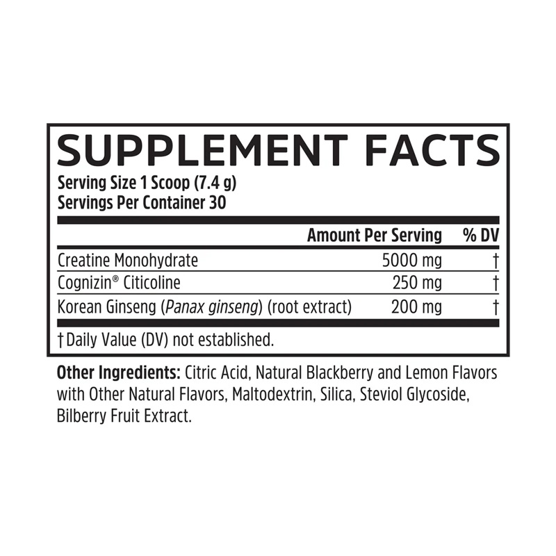 ZH43608 ZHOU CREATINE CALM + FOCUS 7.8 oz ETIQ