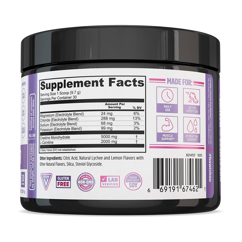 ZH67462 ZHOU CREATINE FOR HER 10.3 oz sabor Lychee Lemon ETIQ
