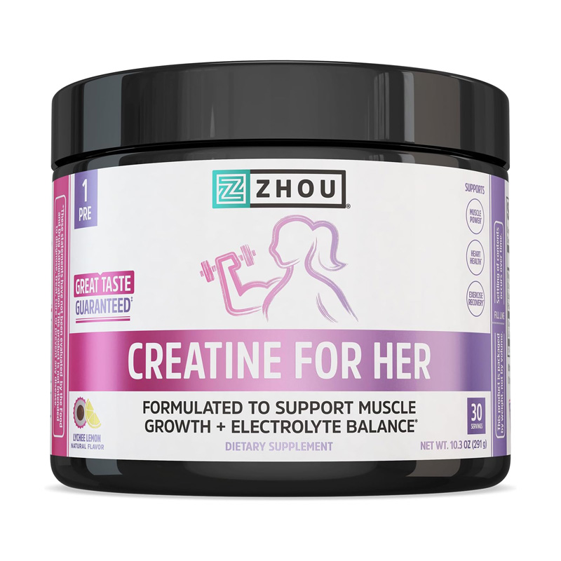 ZH67462 ZHOU CREATINE FOR HER 10.3 oz sabor Lychee Lemon
