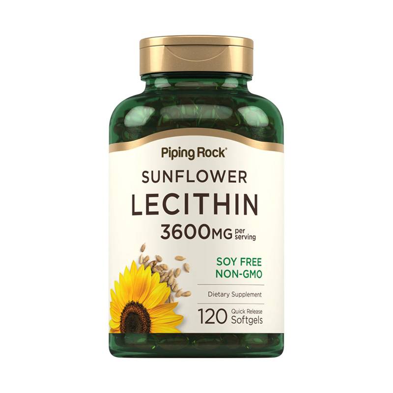 PR837N PIPING ROCK SUNFLOWER LECITHIN 3600MG 120 SOFTGELS