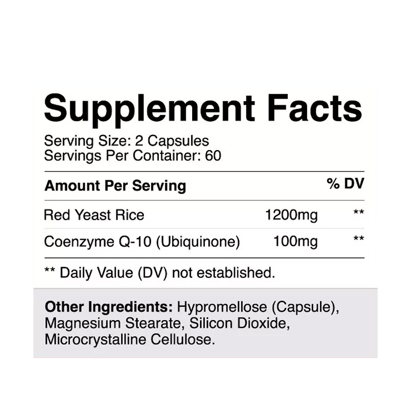 CR38611 NATURES CRAFT RED YEAST RICE + CO Q10 120C ETIQ