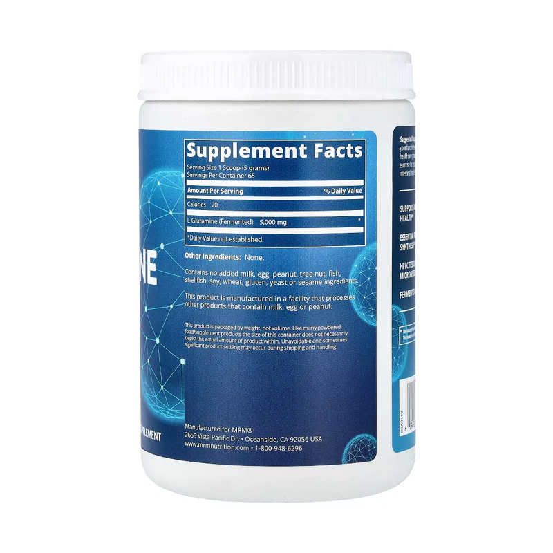 MR72101 MRM L-GLUTAMINE 325 RECOVERY 11,5 oz ETIQ