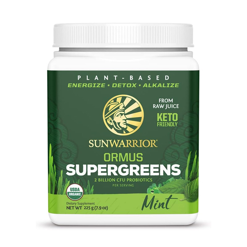 SW2131 SUNWARRIOR ORMUS SUPERGREENS MENTA 7.89oz